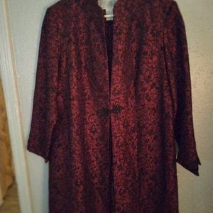 Black and maroon jacket